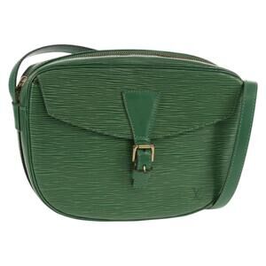 LOUIS VUITTON Epi Jeune Fille MM Shoulder Bag Green M52154 LV Auth 61310